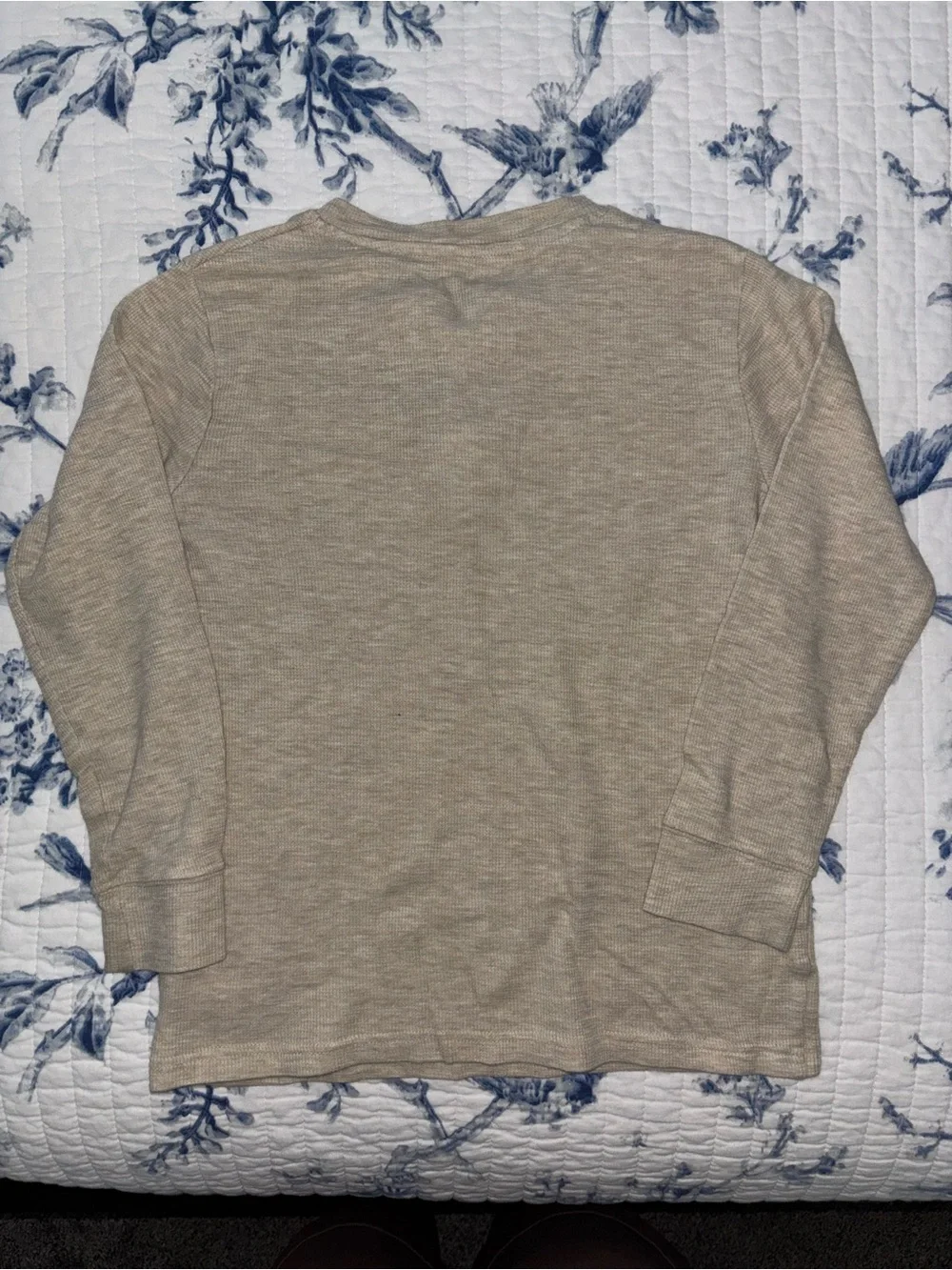 Children's Place | Boy’s Beige Henley Long-Sleeve